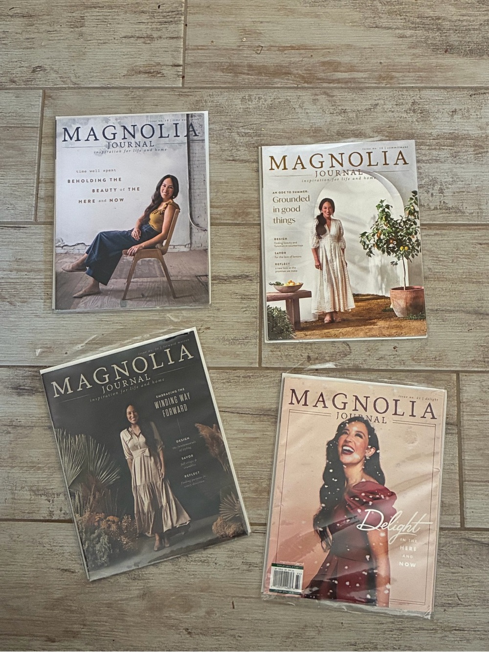 Magnolia Journal Lot Of 4– Issues 18, 19, 20 and 21